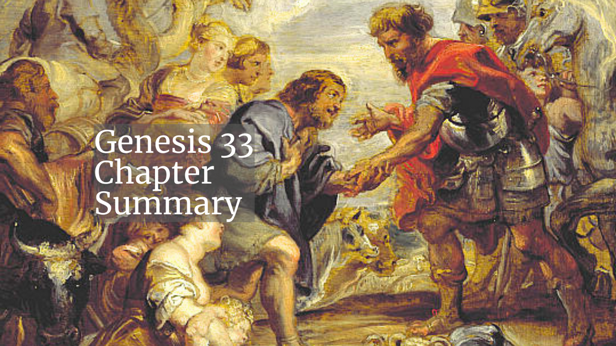 summary of genesis chapter 33