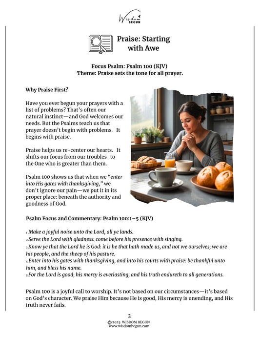 Praying the Psalms 7-Day Course