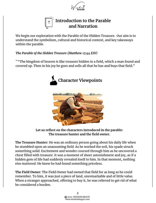 Parables of Jesus 7-Day Course: Exploring 5 Short Parables of Jesus