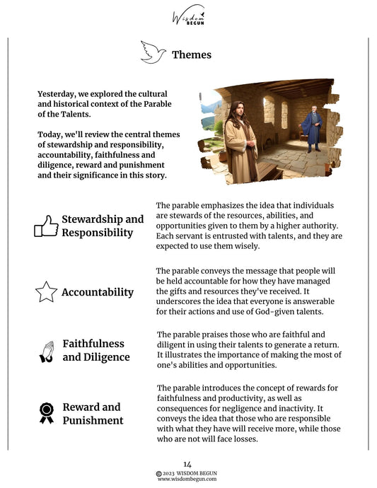 Parables of Jesus 7-Day Course: The Talents