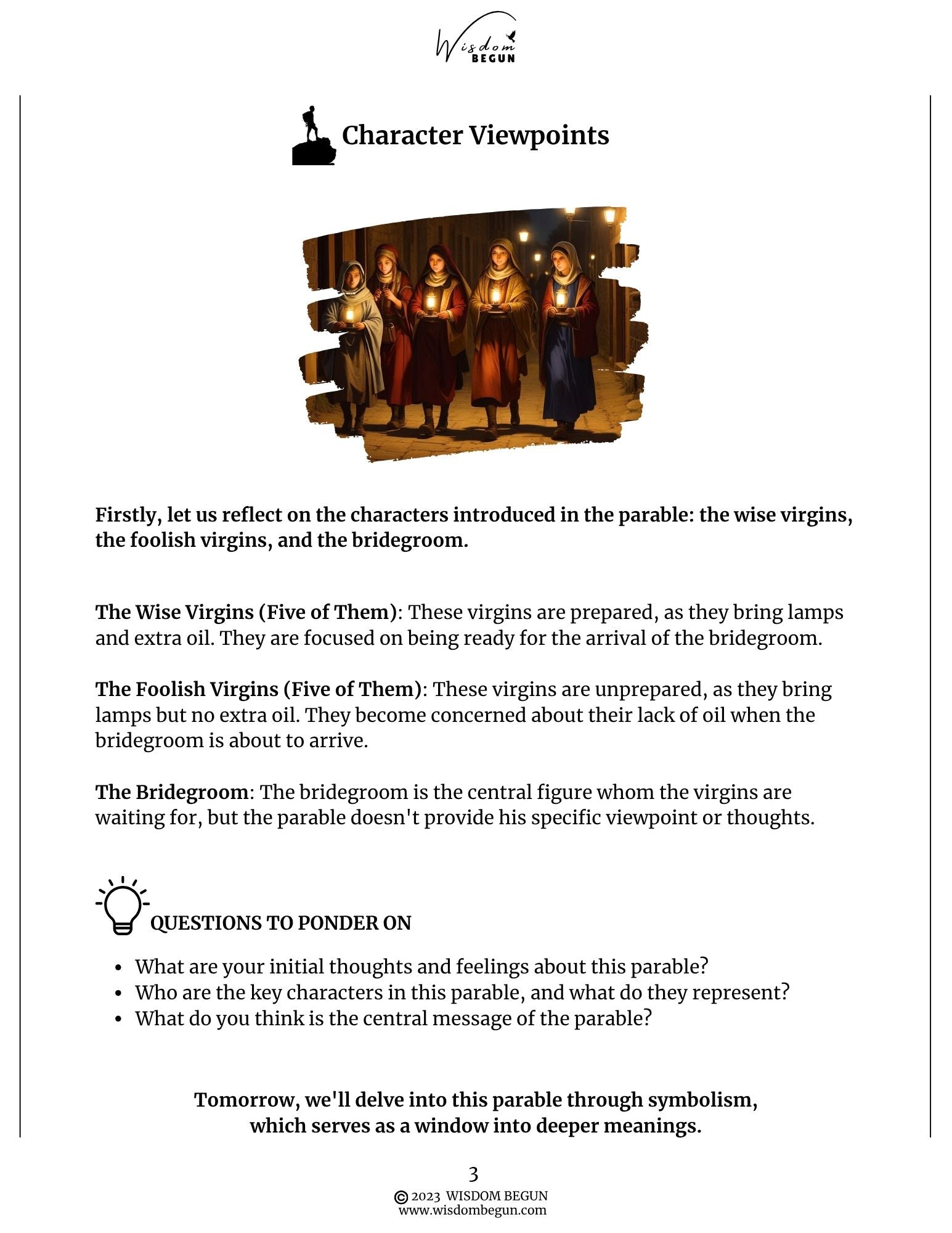 Parables of Jesus 7-Day Course: The Ten Virgins