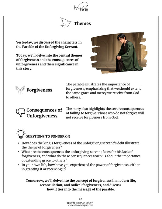 Parables of Jesus 7-Day Course: The Unforgiving Servant