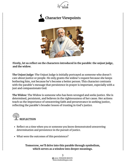 Parables of Jesus 7-Day Course: The Unjust Judge