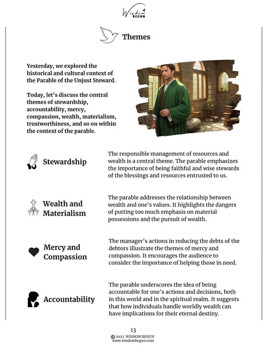 Parables of Jesus 7-Day Course: The Unjust Steward