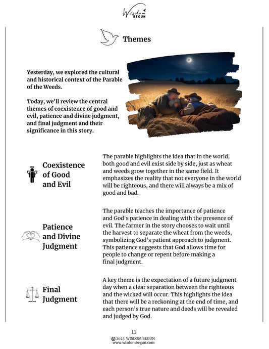 Parables of Jesus 7-Day Course: The Weeds