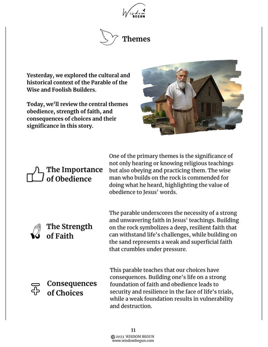 Parables of Jesus 7-Day Course: The Wise and Foolish Builders