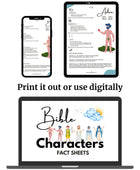 Bible Character Fact Sheets