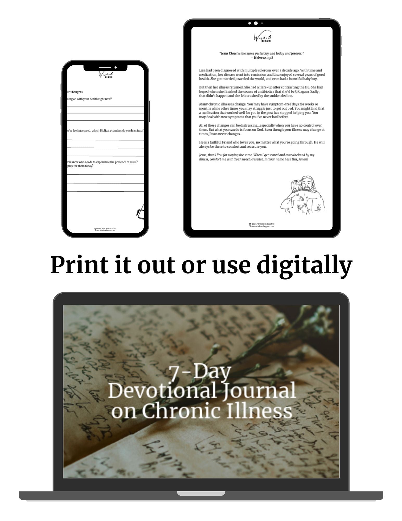 Chronic Illness - 7-Day Devotional Journal