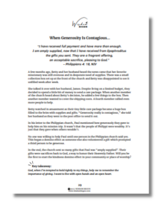 30 Reflections on Contemplating Giving