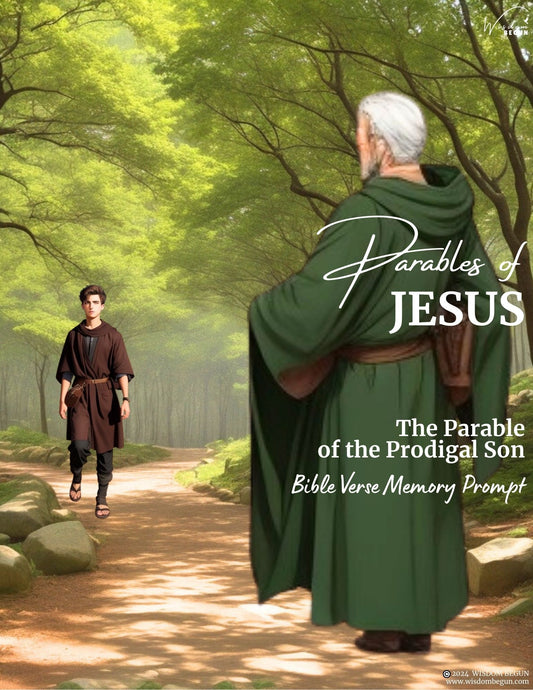 The Parable of the Prodigal Son - Bible Verse Memory Prompt