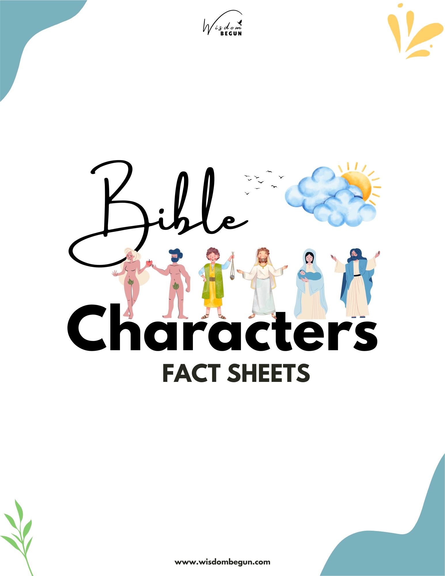 Bible Character Fact Sheets