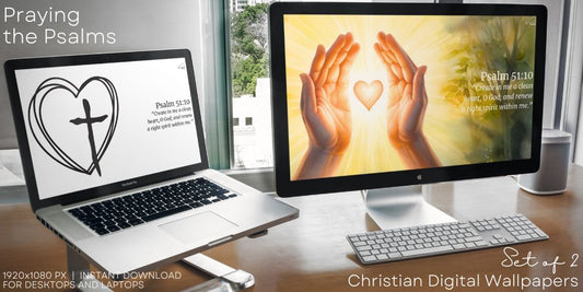Praying the Psalms - Christian Wallpaper Set