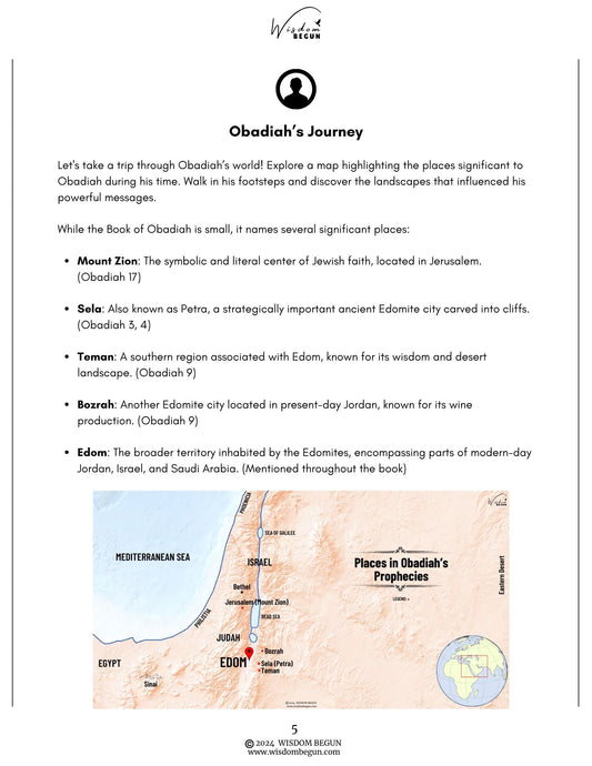 Prophets of the Bible 7-Day Course: Obadiah