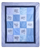 Stuff4Tots Bible Verse Baby Quilt - Beautiful Cotton Blanket Embroidered with Scriptures – Unique Christian Gifts for Baptism or Baby Shower