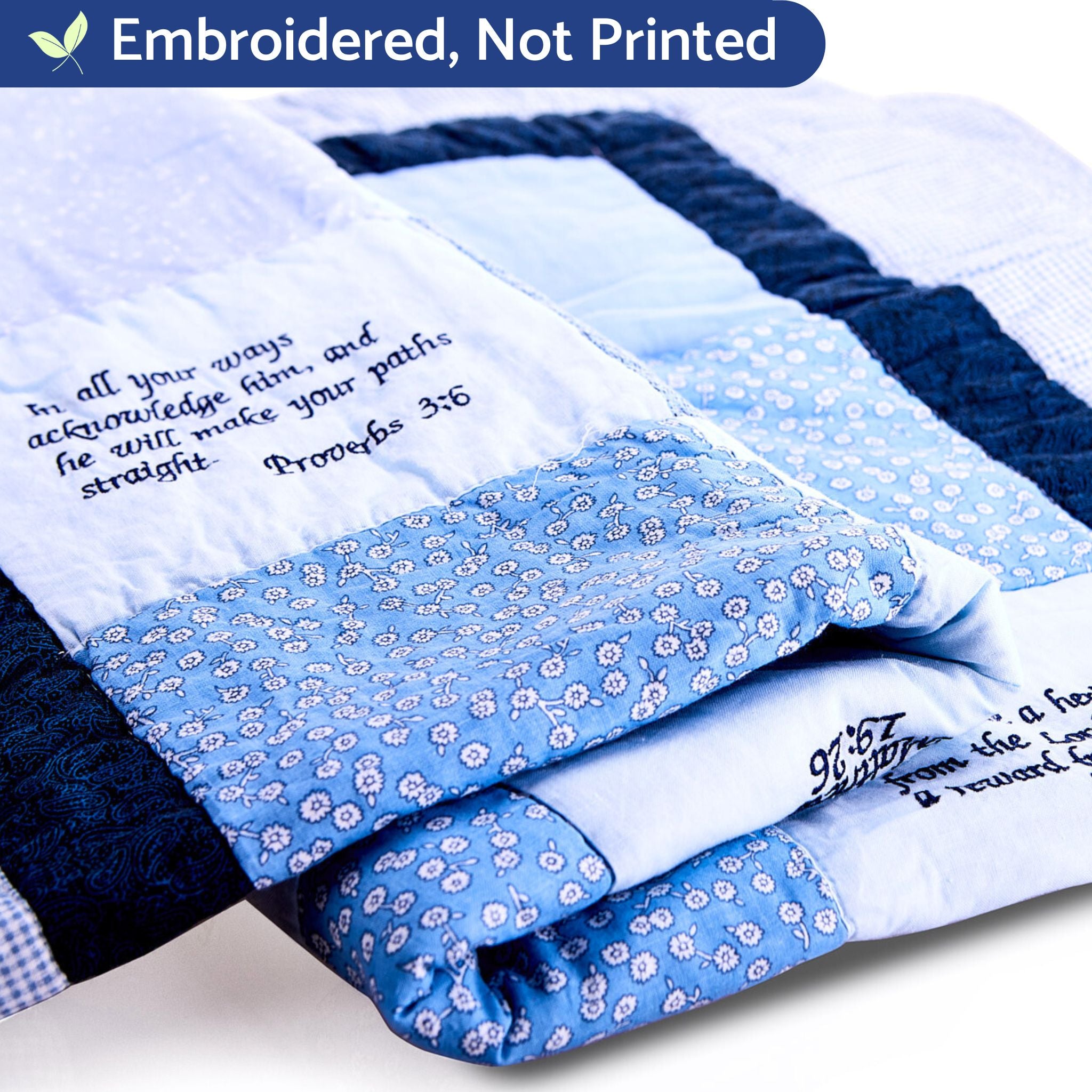 Scripture shop muslin blanket