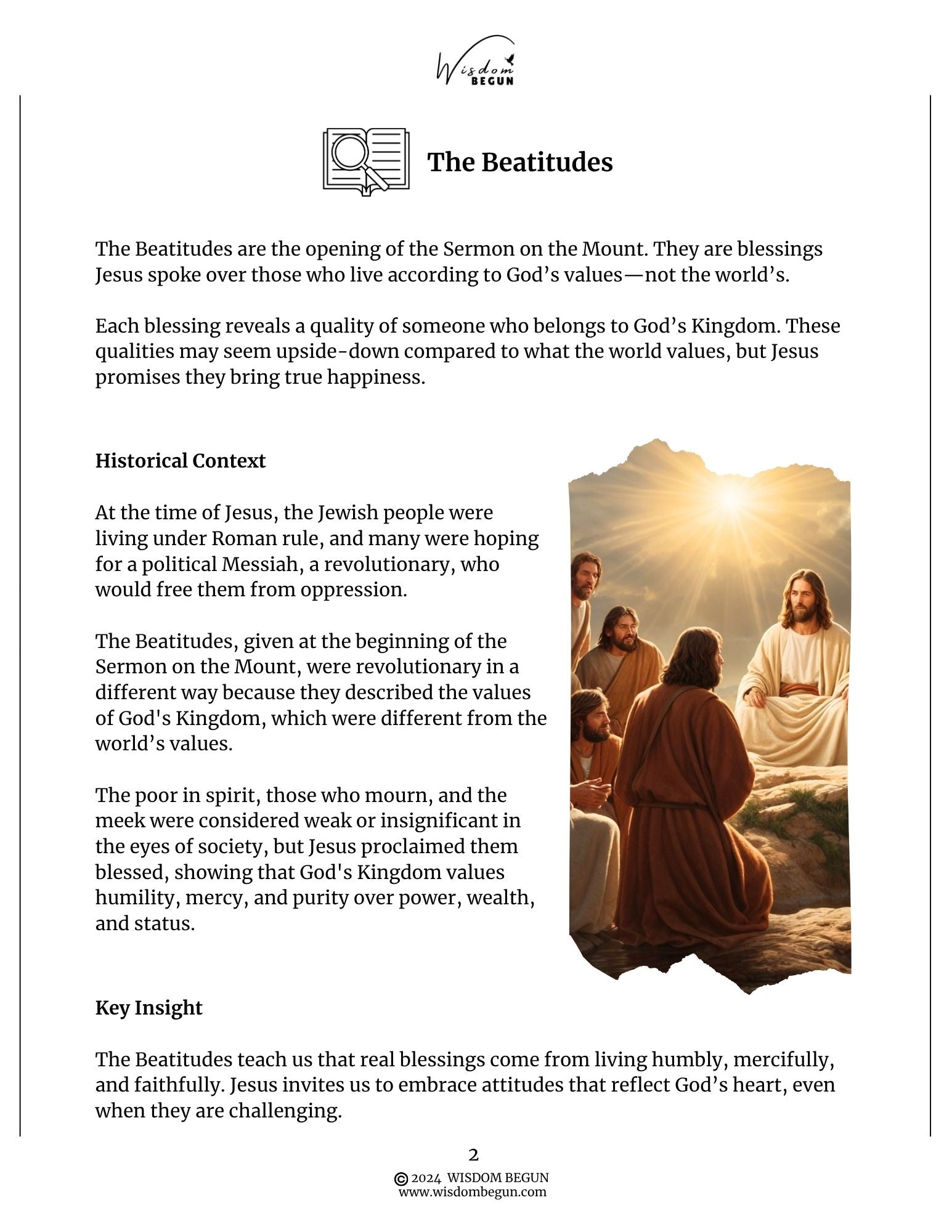 Sermon on the Mount 7-Day Course